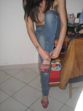 In jeans